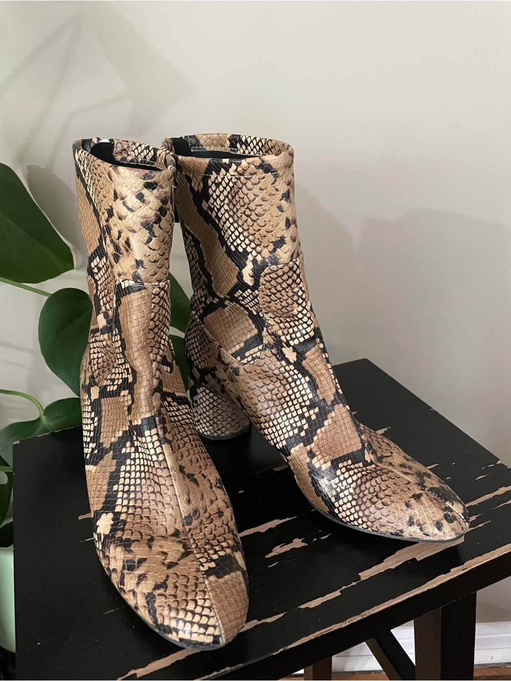 Vegan Zara low boots size 40